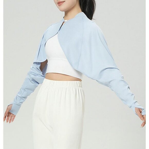 7479 Women Ice Silk Shrug Sun Protection Clothing Cooling Arm Sleeves